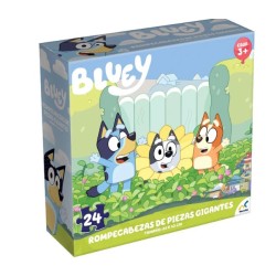 ROMPECABEZAS DE CARTON PIEZAS GIGANTES BLUEY 24 PZAS
