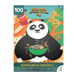 ROMPECABEZAS ESPECIAL ATERCIOPELADO KFU PANDA 4, CAJA CARTON