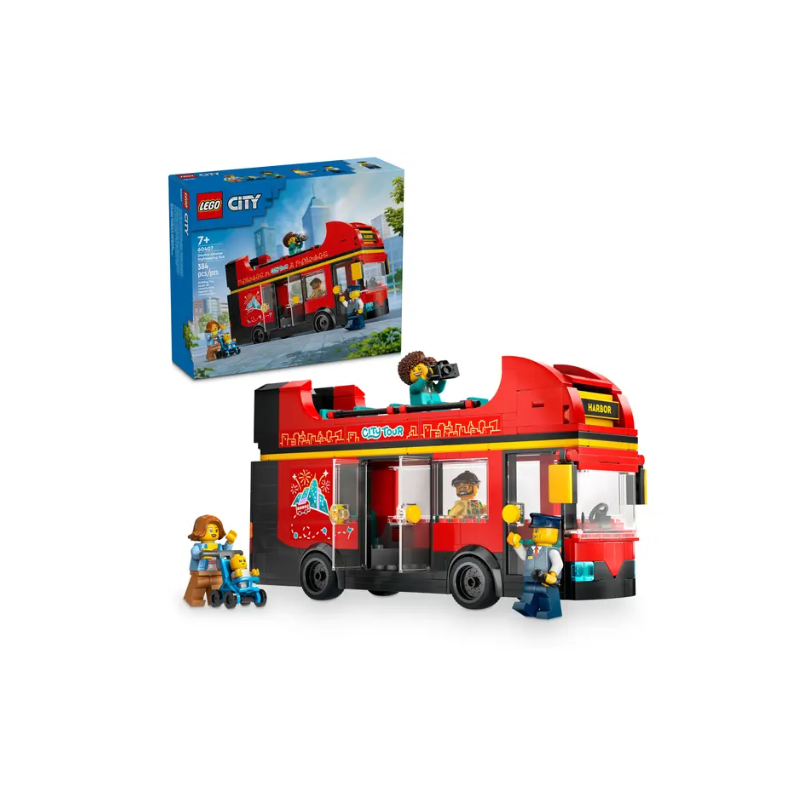 Autobús Turístico Rojo de Dos Plantas