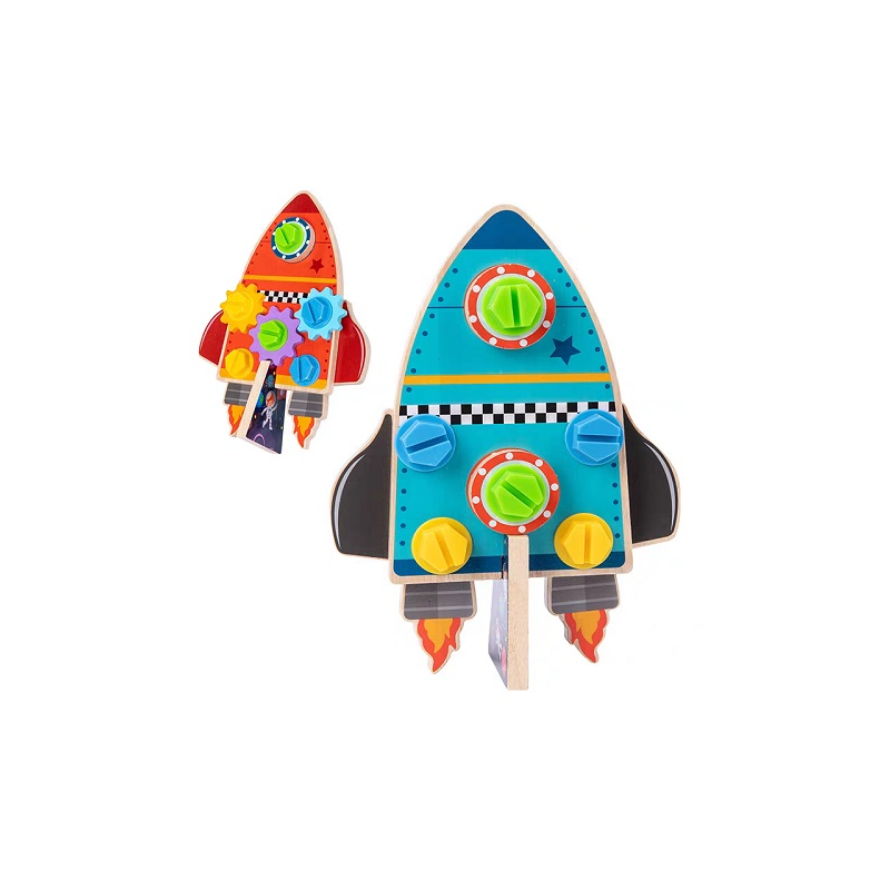 COHETE ESPACIAL DOBLE VISTA PARA ARMAR